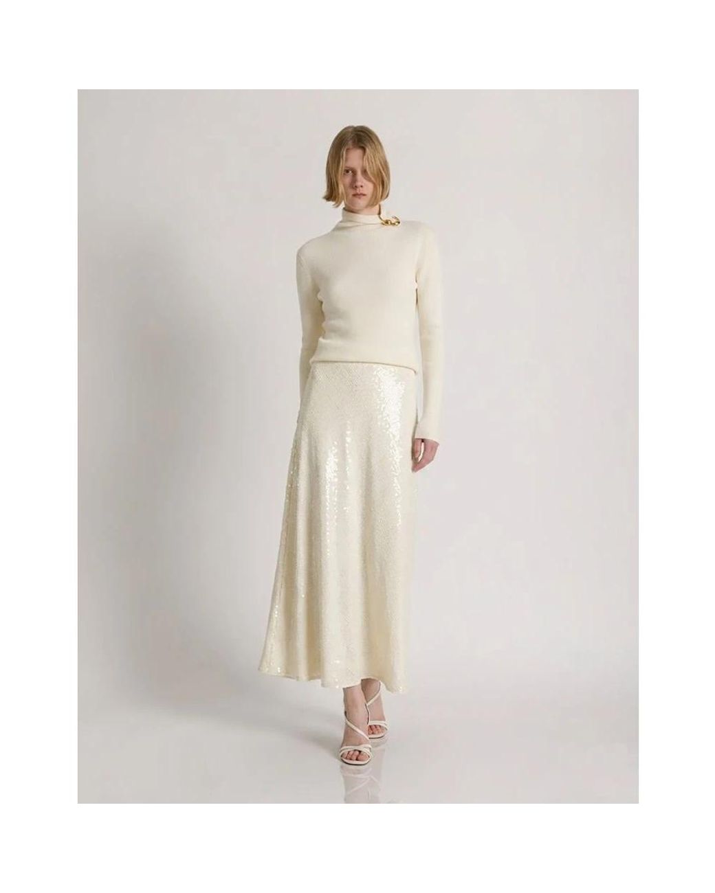 Turtlenecks Alberta Ferretti de color White