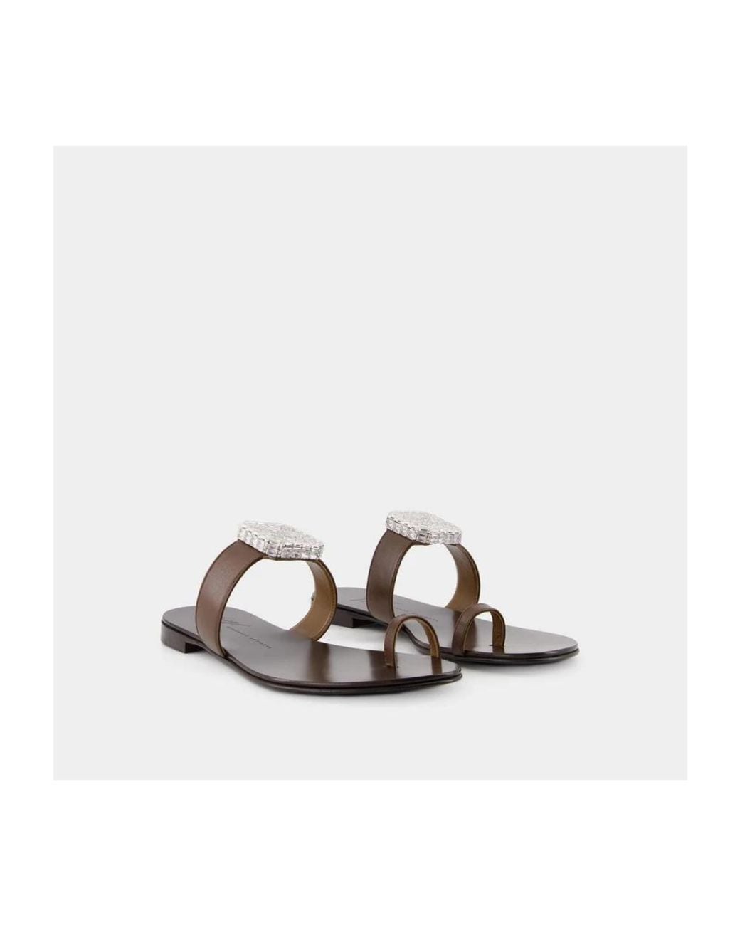 Giuseppe Zanotti Brown Flip Flops