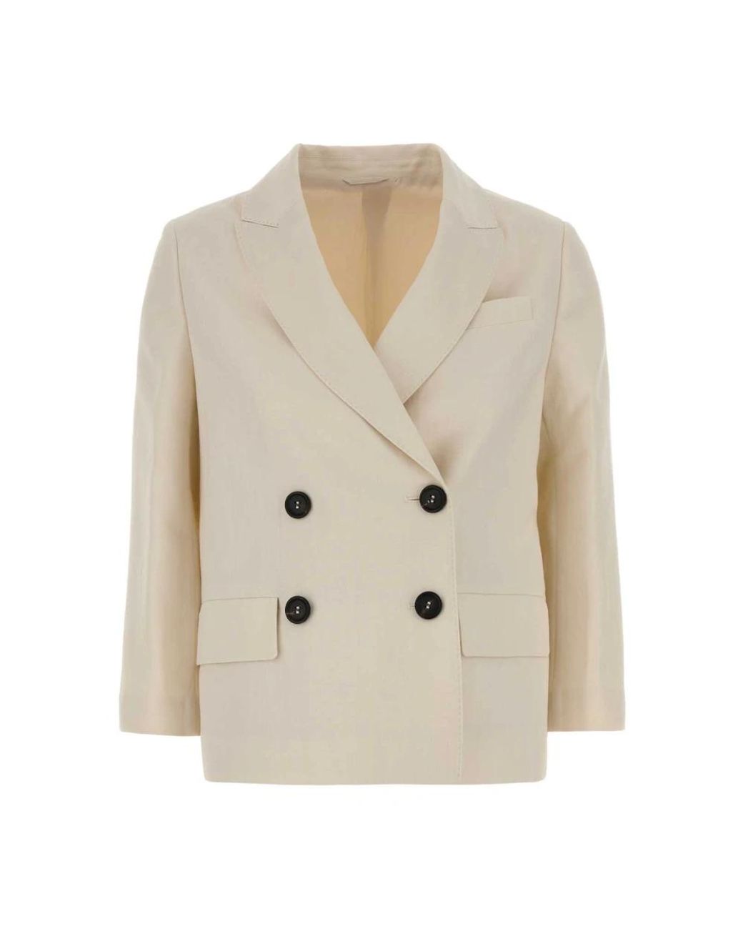 Brunello Cucinelli Natural Blazers