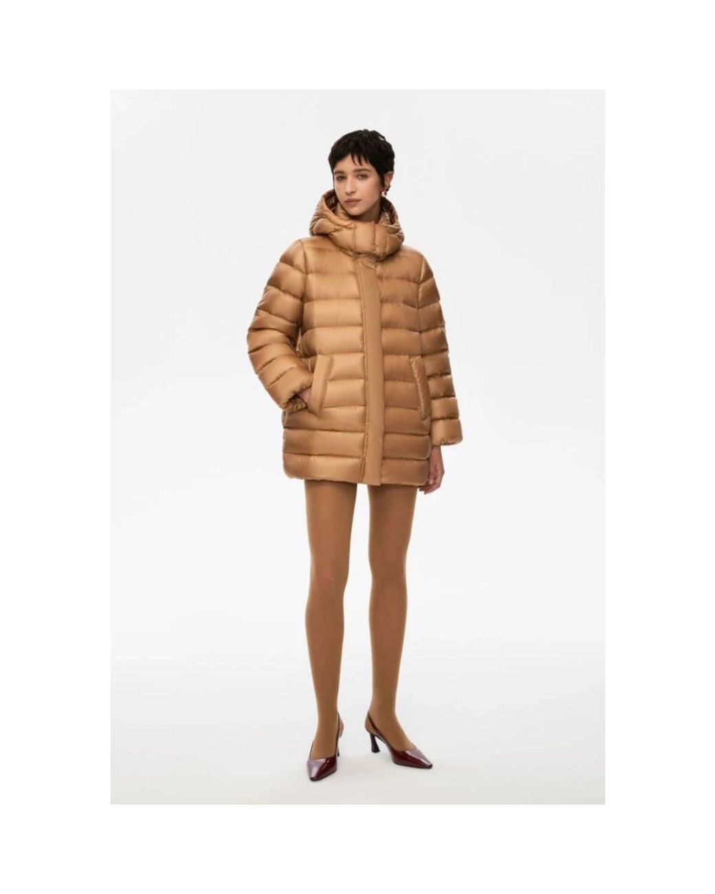 iBlues Caucaso Ei-Vormige Donsjas in het Brown