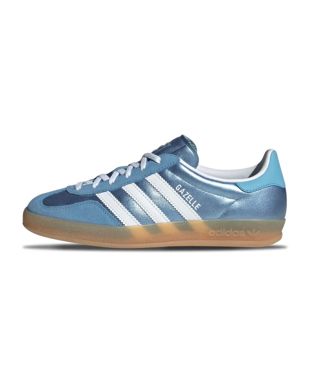 Adidas Fitness ,Blauw ,Leer Blauw Wit Gazelle Indoor Sneakers in het Blue