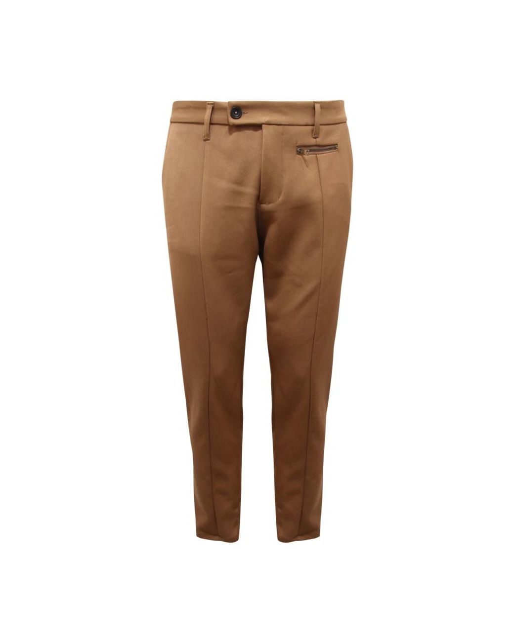 Imperial Brown Slim-Fit Trousers for men