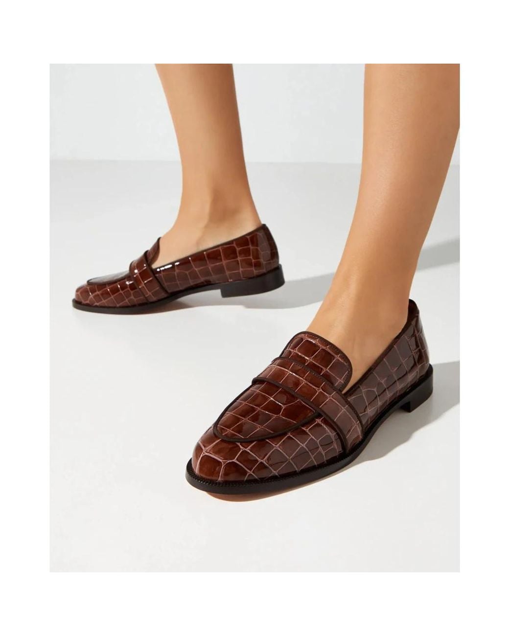 Aquazzura Brown Loafers