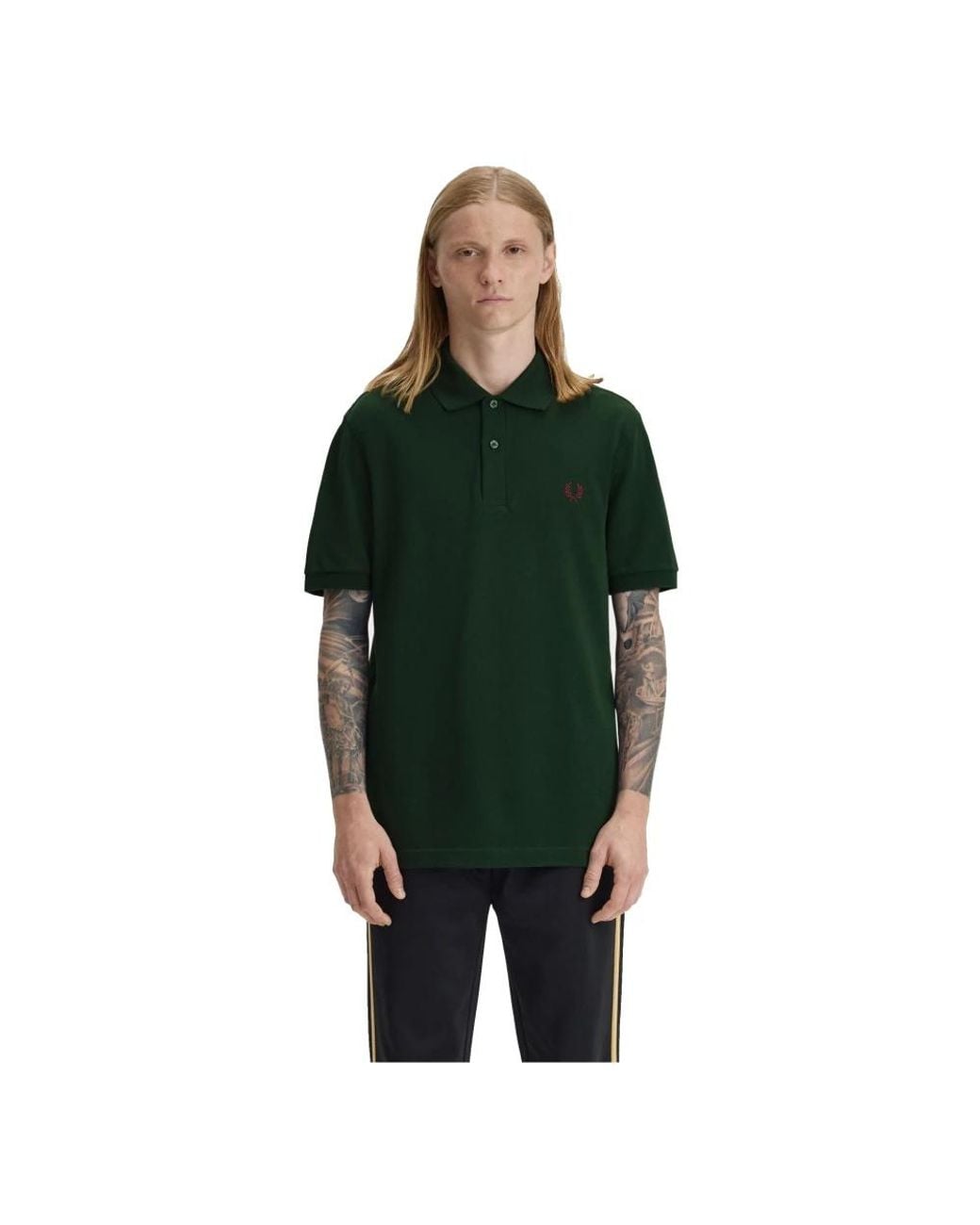 Polo Shirts Fred Perry de hombre de color Green