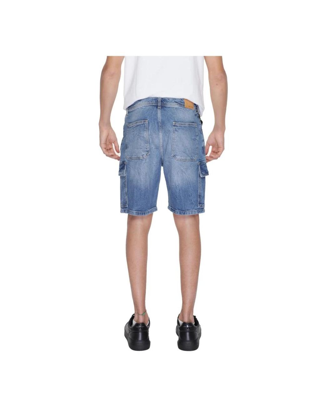 Antony Morato Blue Denim Shorts for men