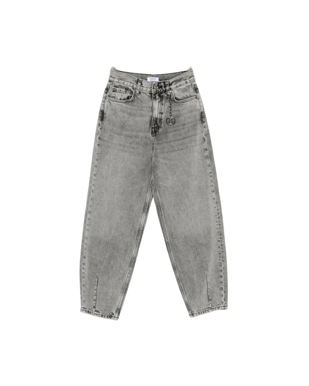 Liu Jo Gray Loose Fit Jeans