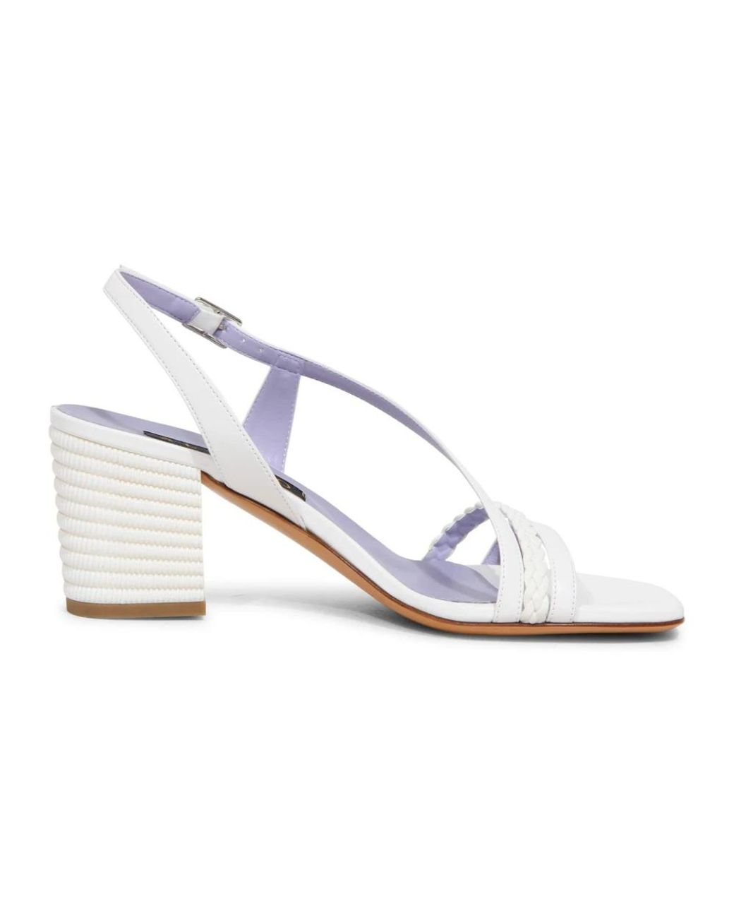 Albano White High Heel Sandals