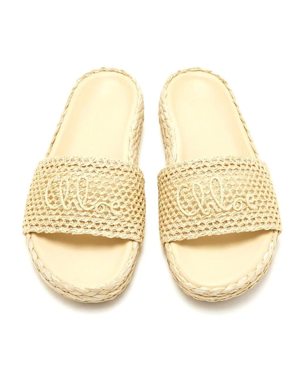Chloé Natural Sliders