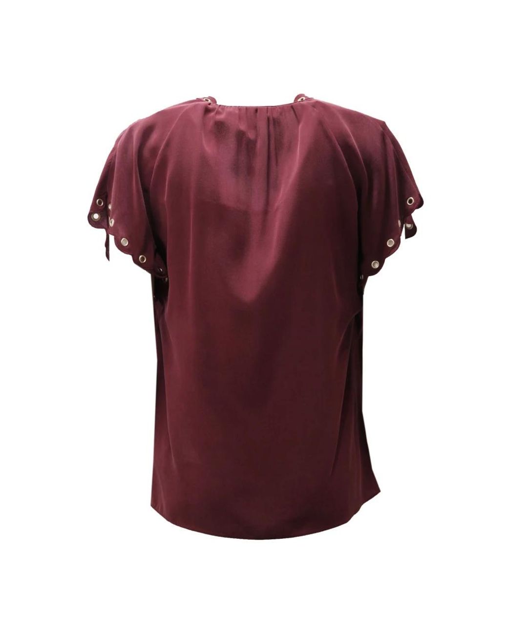 Michael Kors Red Seidenbluse