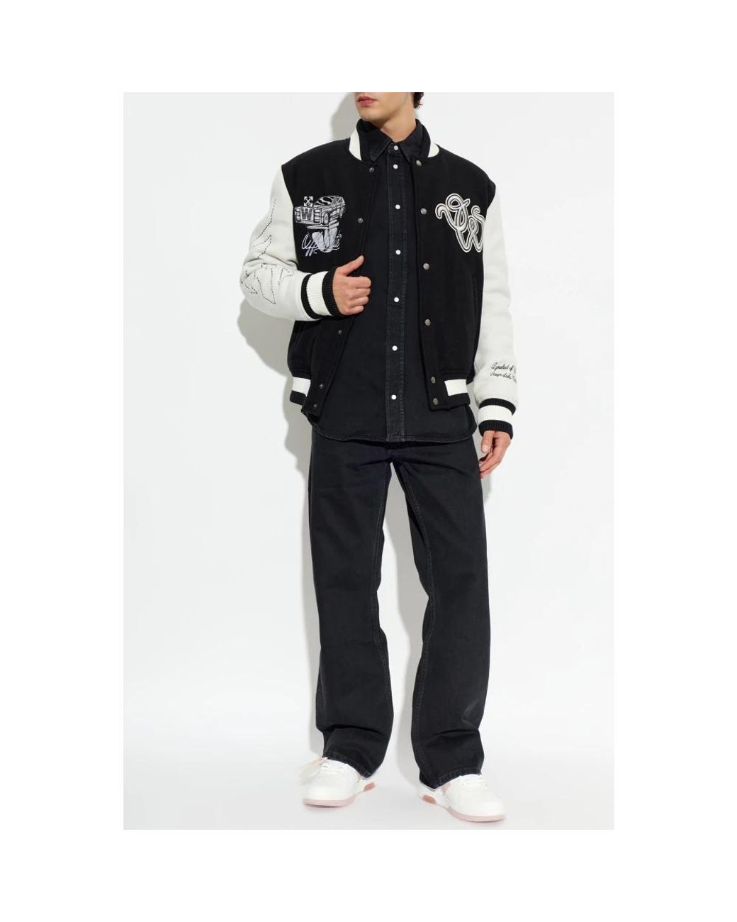 Off-White c/o Virgil Abloh Black Straight Fit Jeans for men