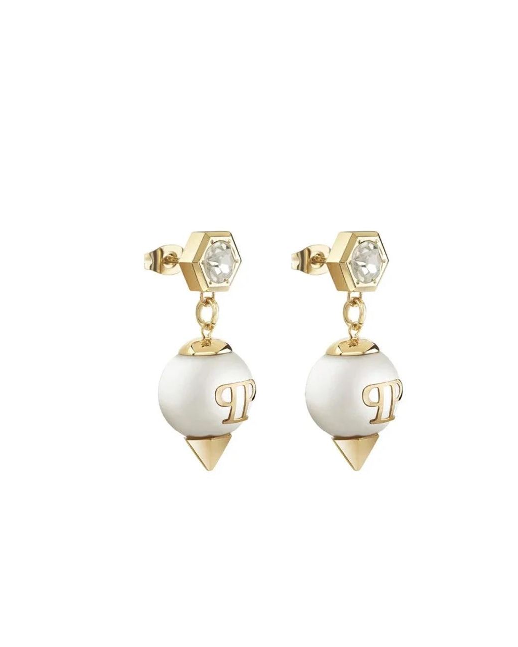 Philipp Plein Metallic Earrings