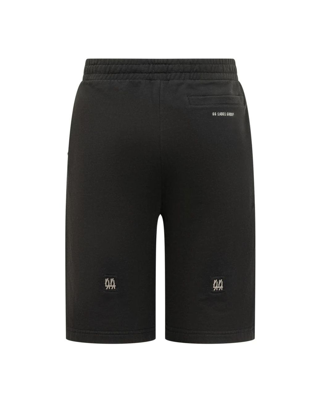 44 Label Group Black Casual Shorts for men