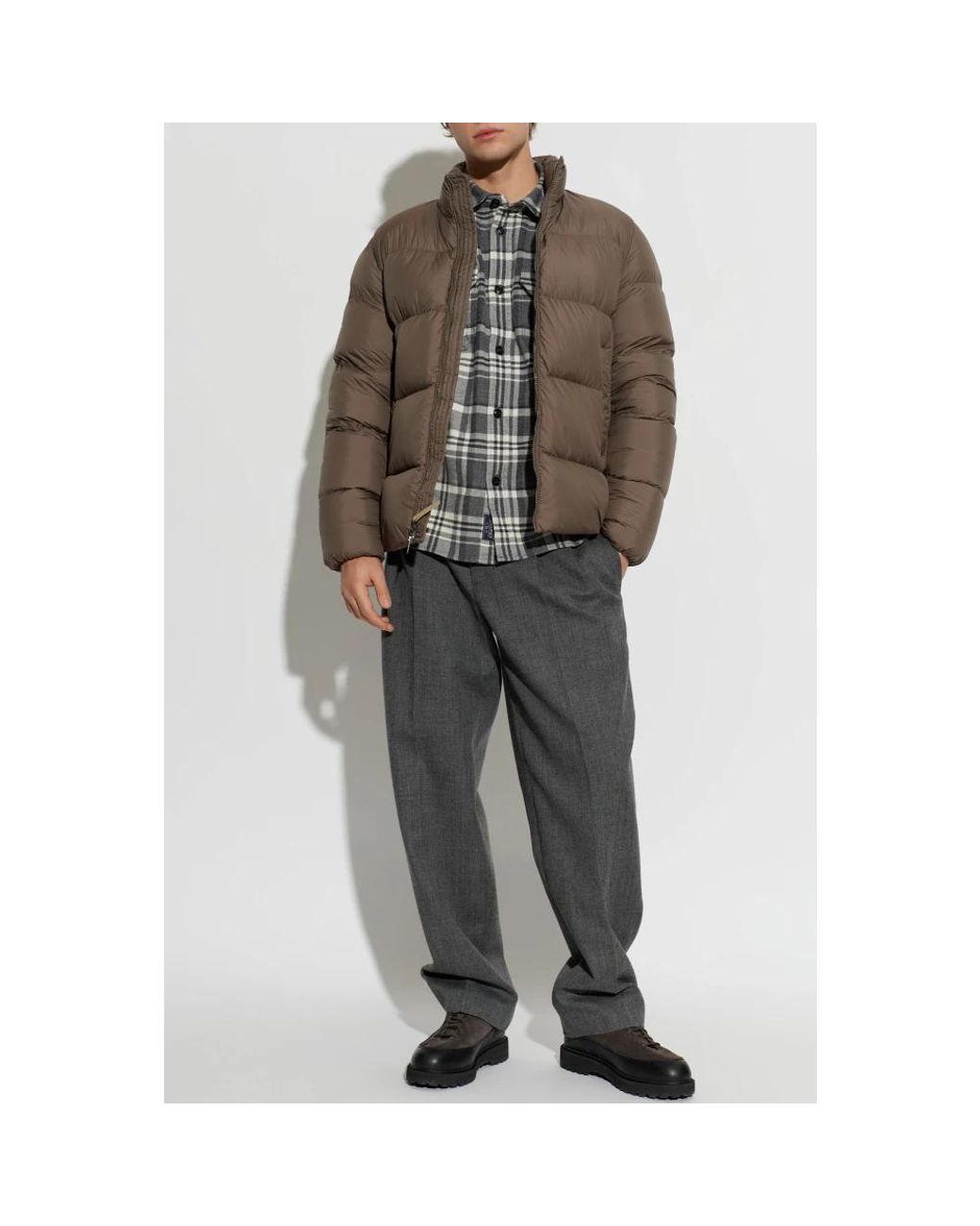 Woolrich Green Down Jackets for men