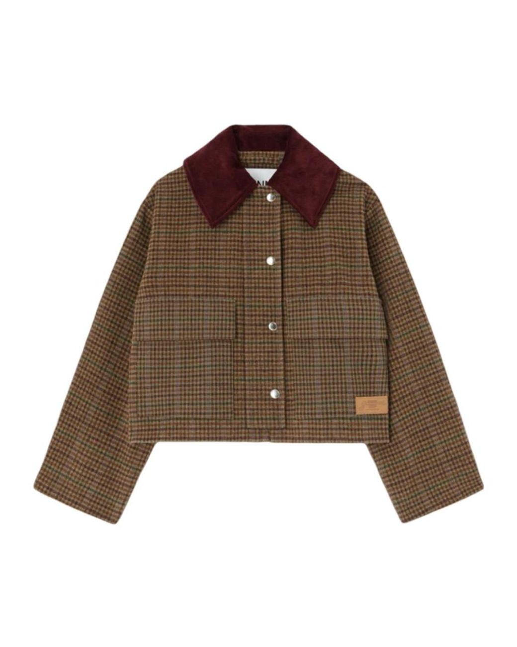 Ganni Brown Light Jackets