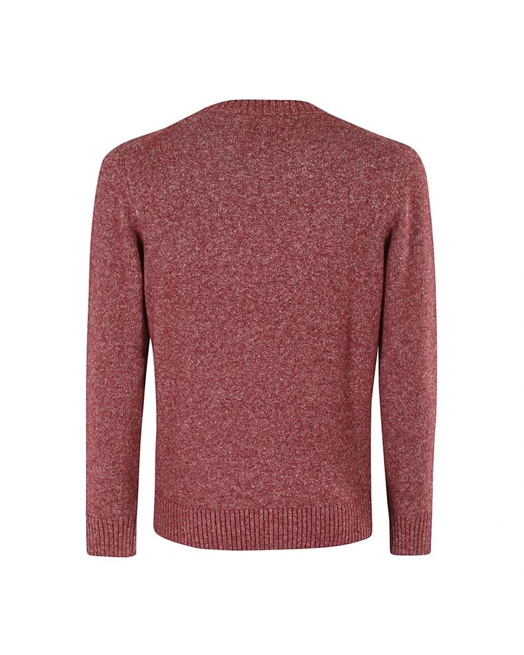 Kangra Red Round-Neck Knitwear for men