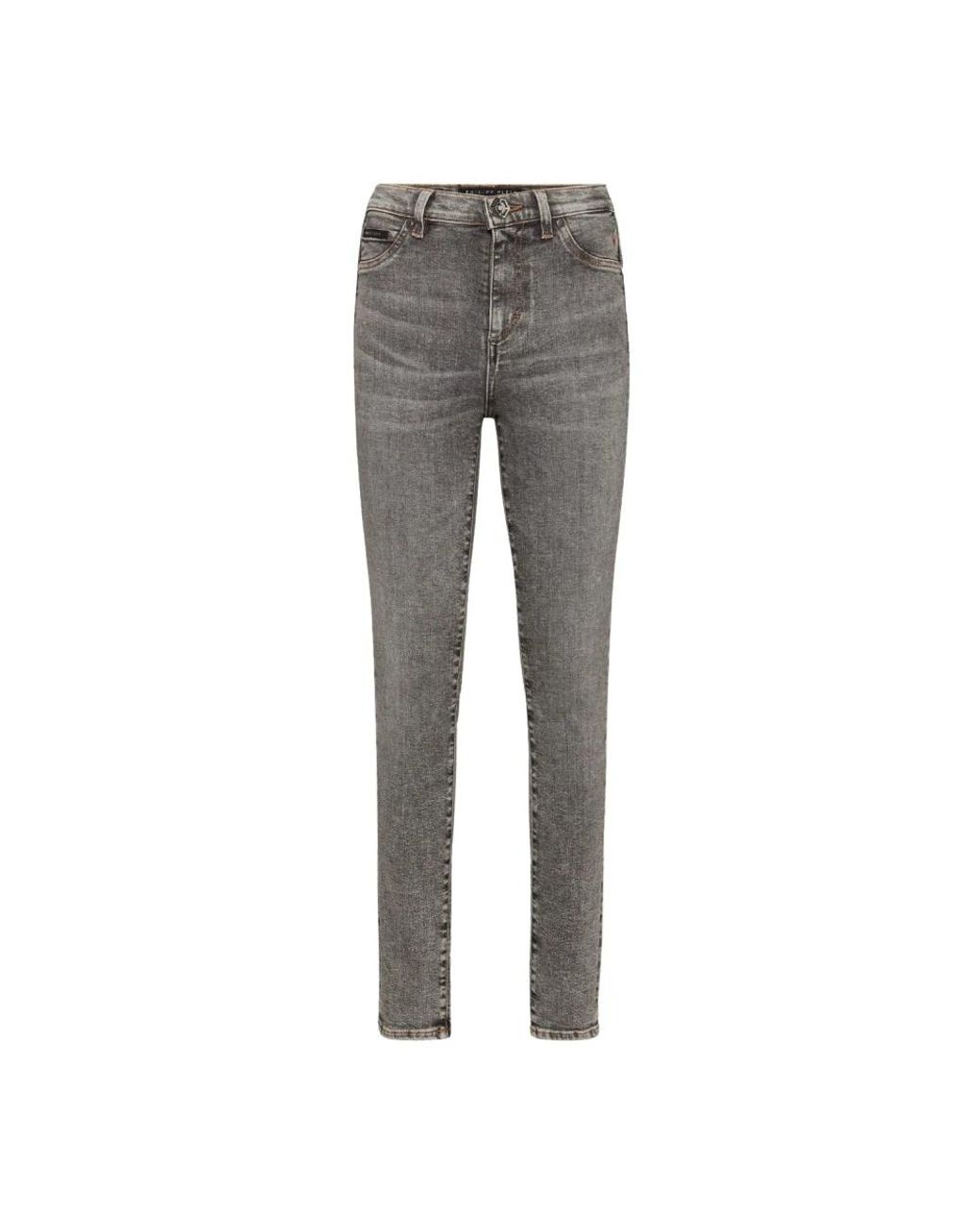 Philipp Plein Gray Skinny Fit Jeans