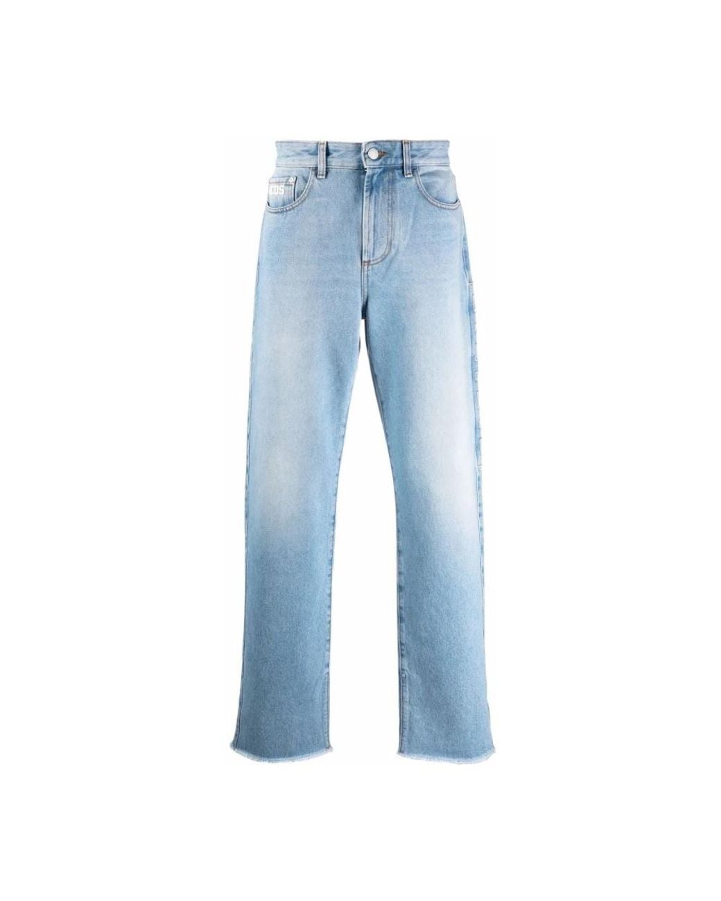 Gcds Blue Straight Fit Jeans for men