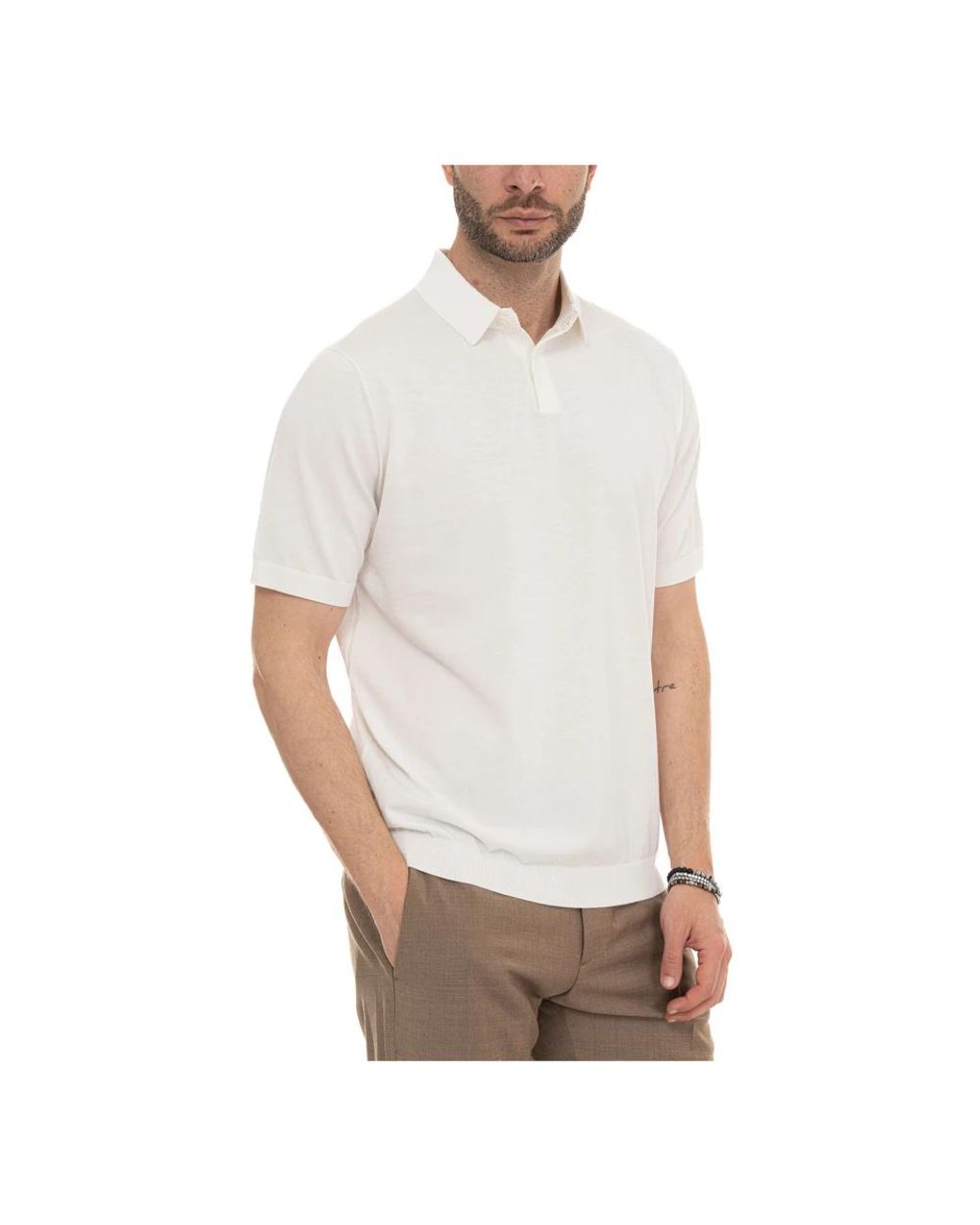 hindustrie White Polo Shirts for men