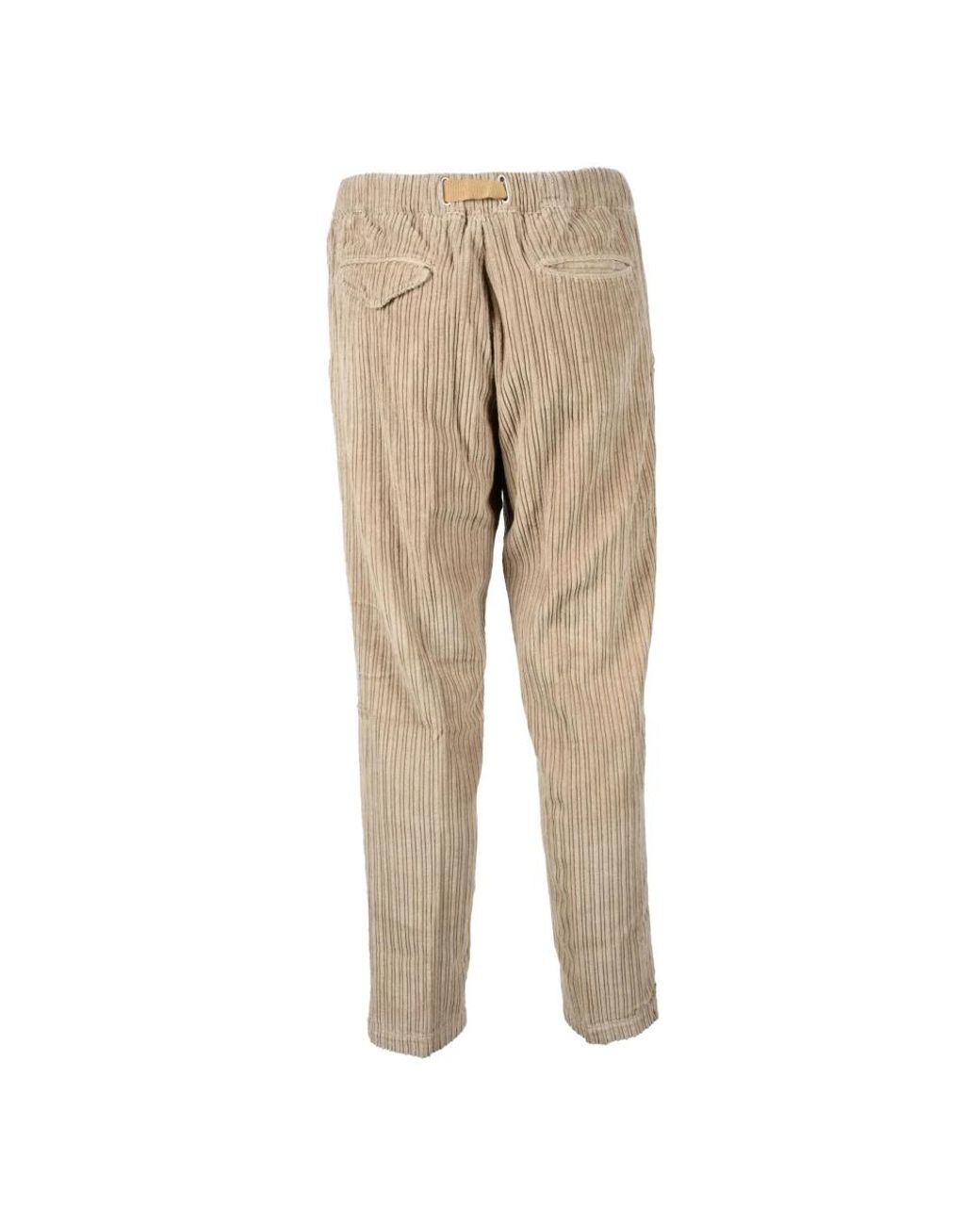 White Sand Natural Slim-Fit Trousers for men