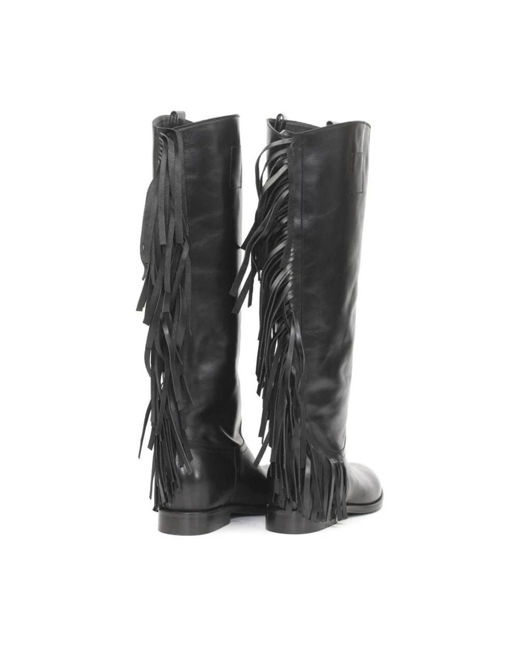 Strategia Black Cowboy & Biker Boots