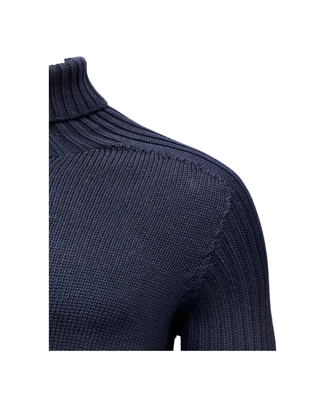 Gran Sasso Blue Turtlenecks for men