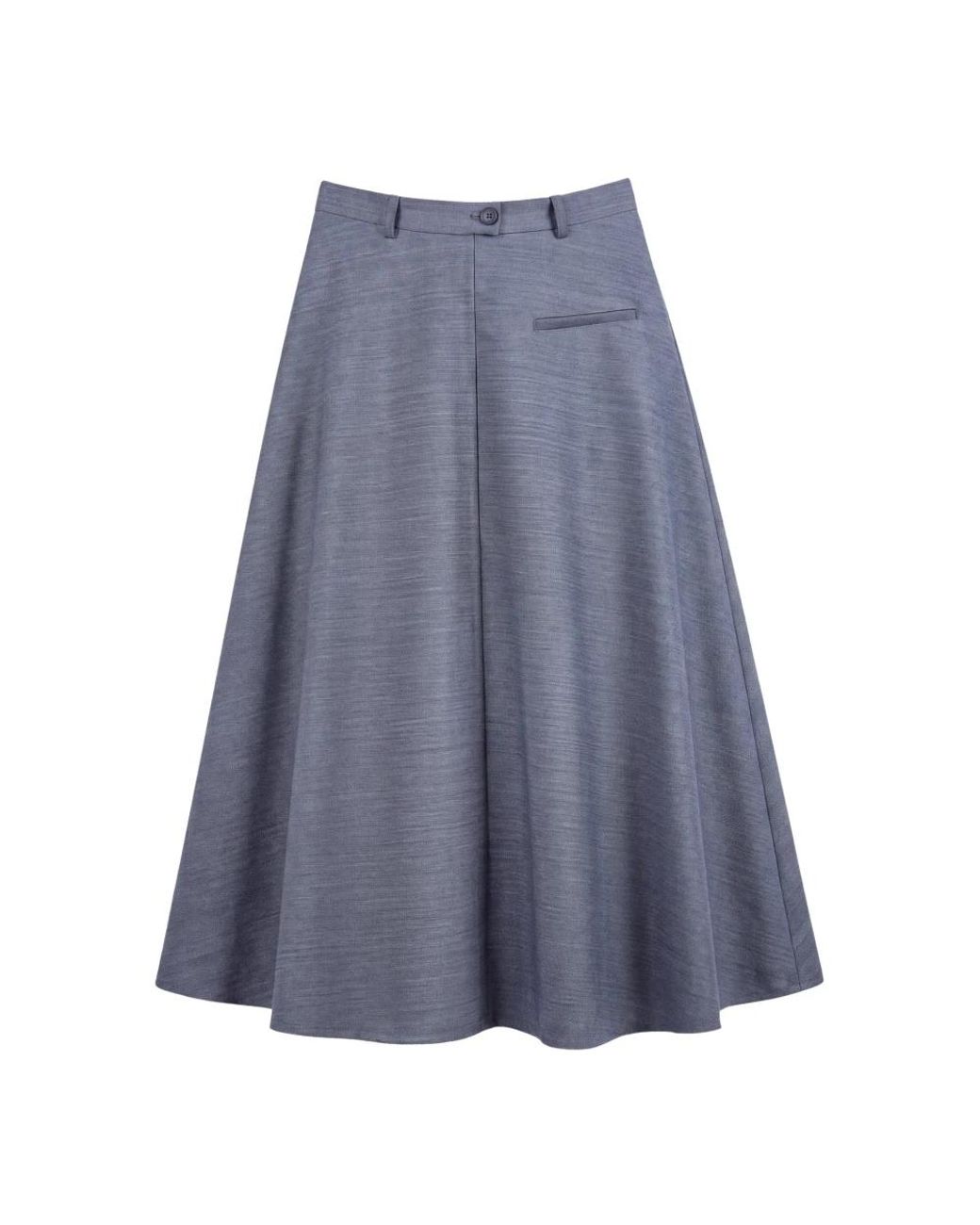 Tela Blue Midi Skirts