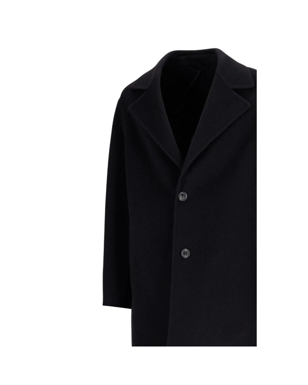 Single-Breasted Coats Lardini de hombre de color Black
