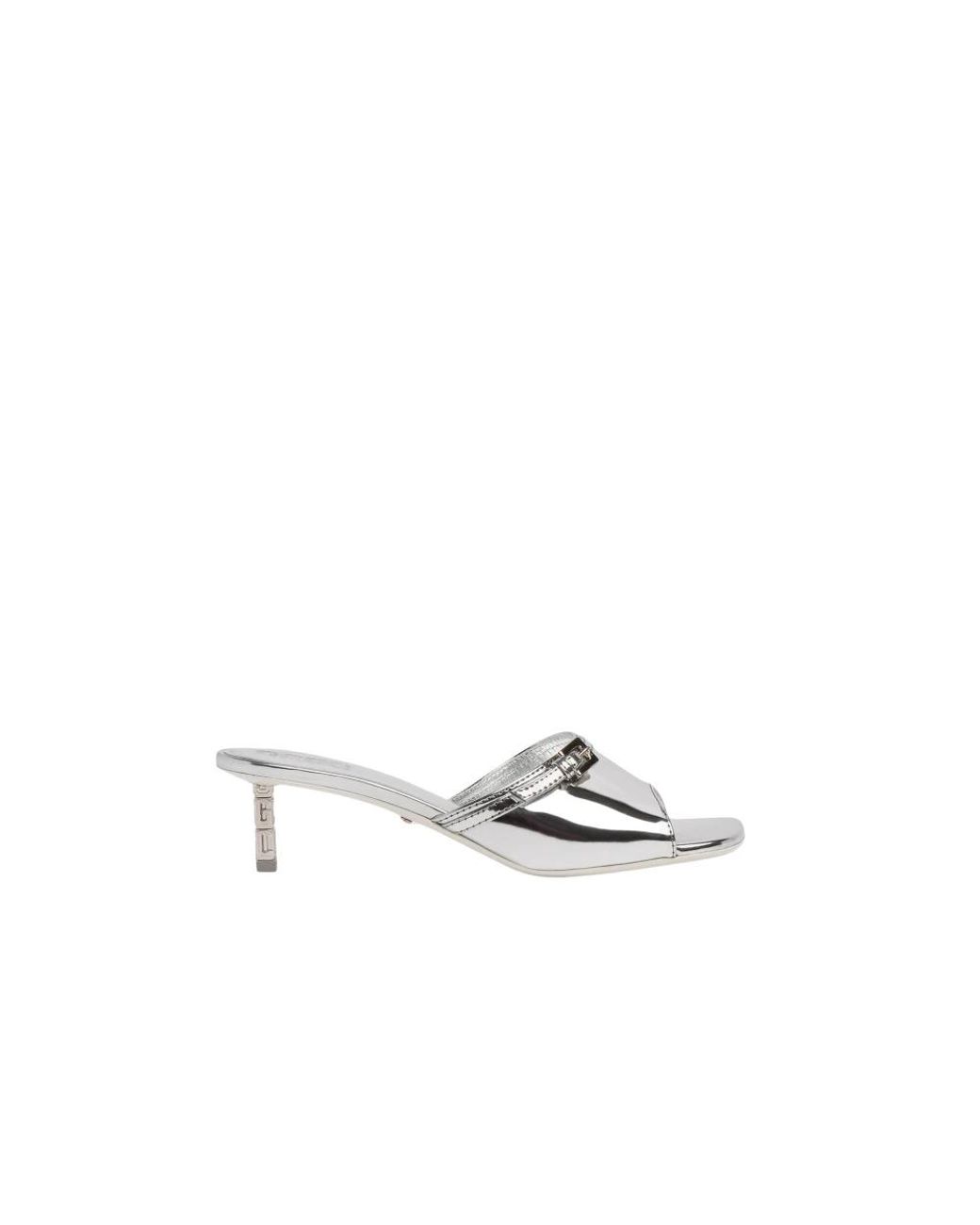 Gcds White Heeled Mules