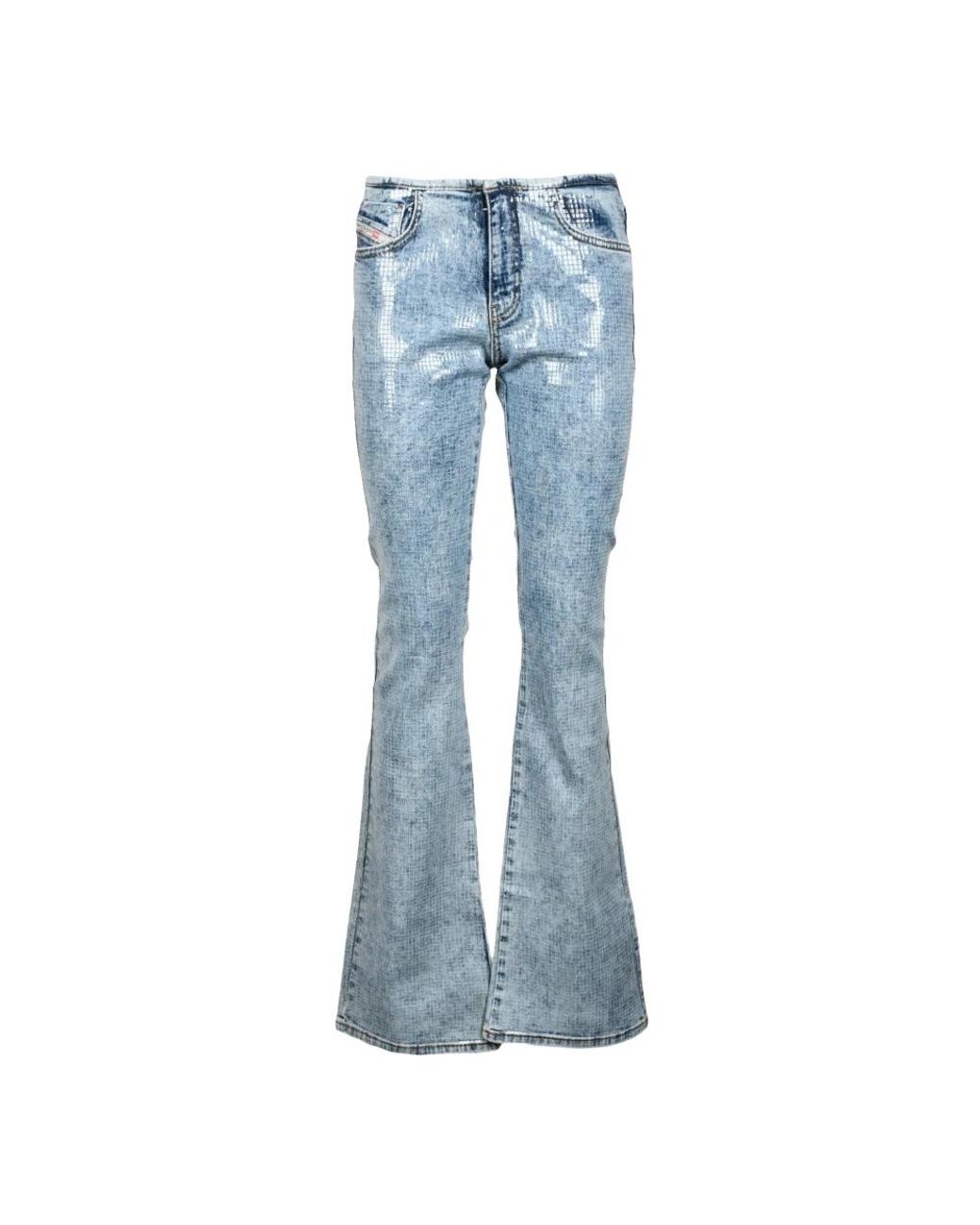 DIESEL Blue Flared Jeans for men