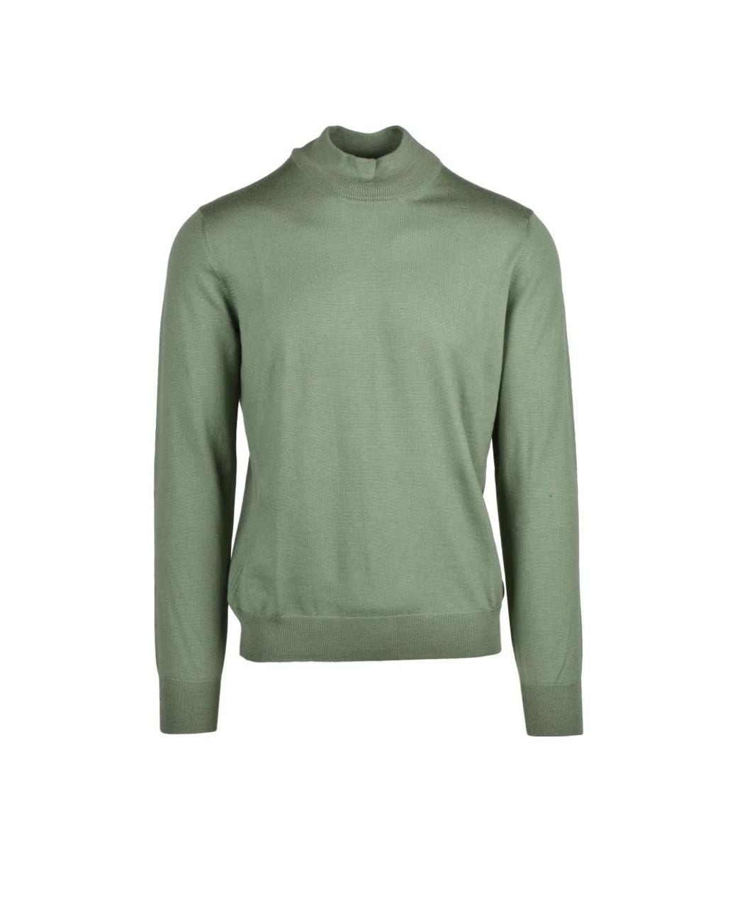 Gran Sasso Green Turtlenecks for men