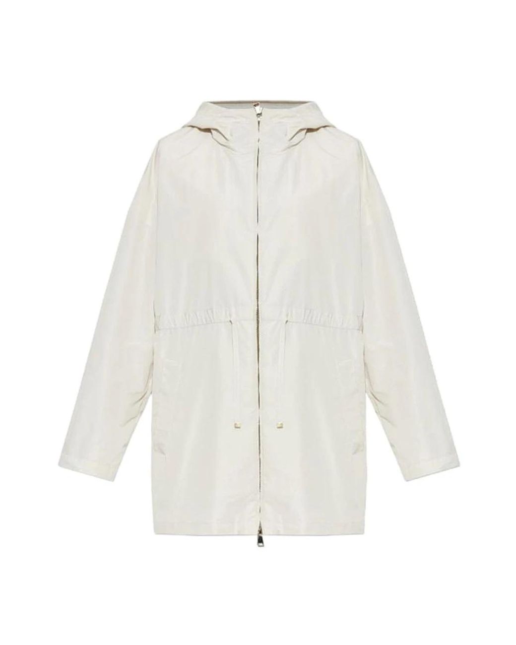 Moncler White Rain Jackets