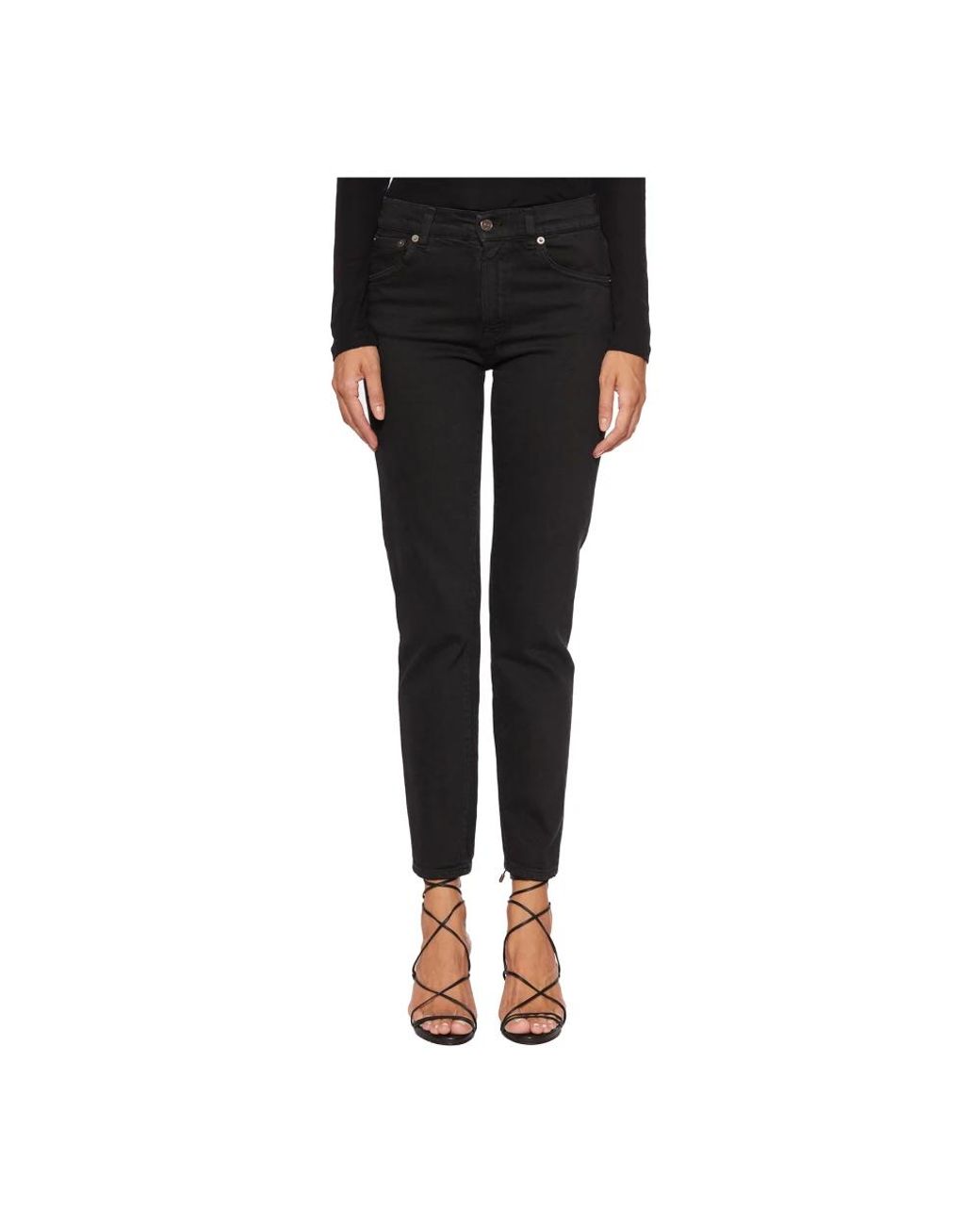 Dondup Black Slim-Fit Jeans