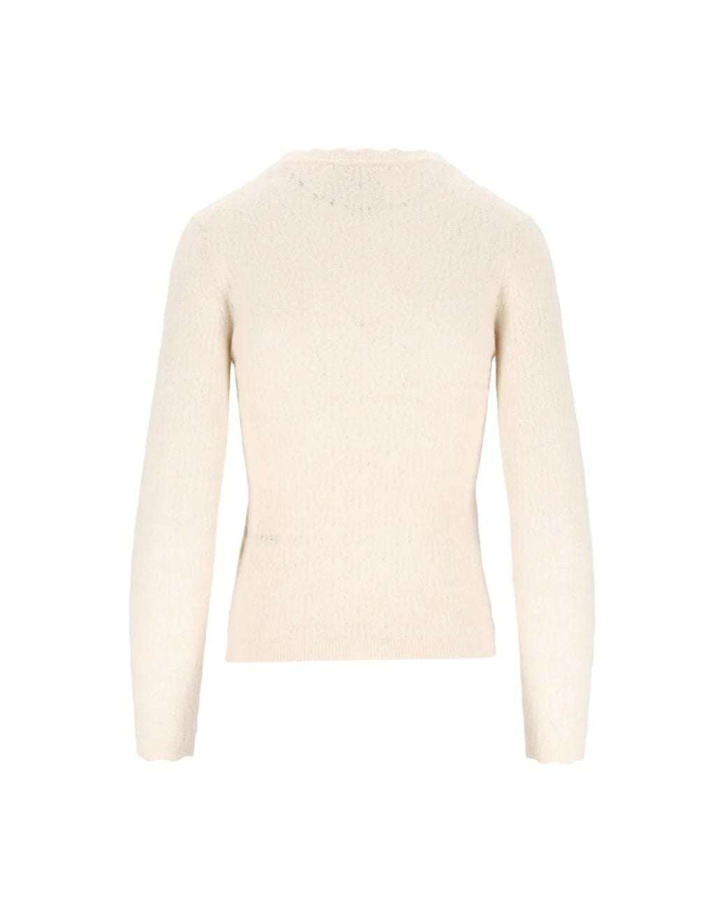 Isabel Marant White Round-Neck Knitwear