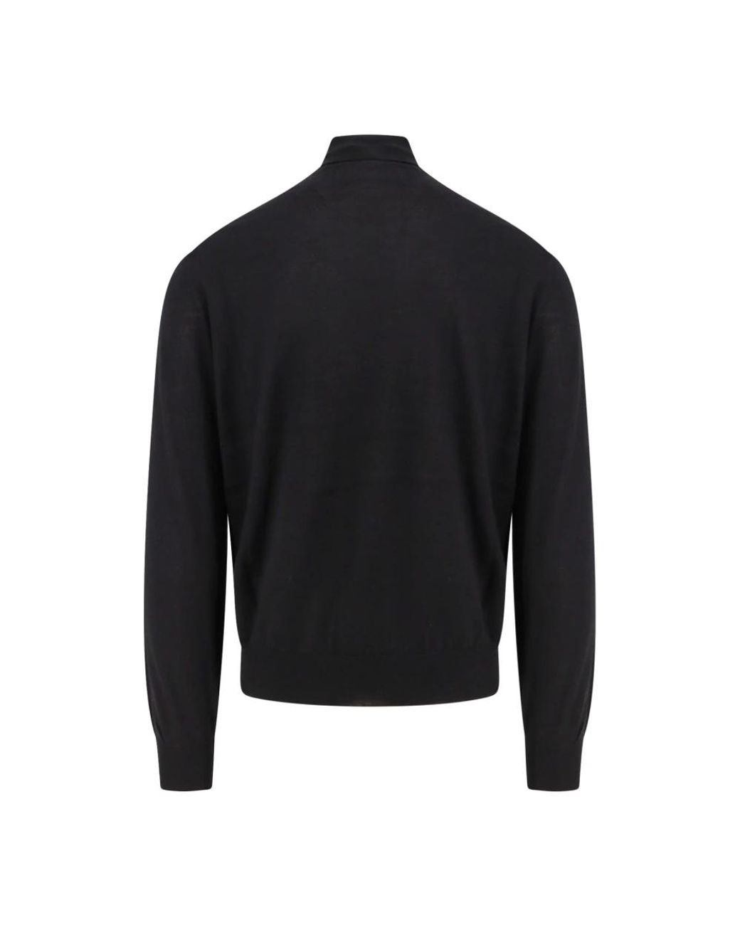 Brunello Cucinelli Black Cashmere Knitwear for men