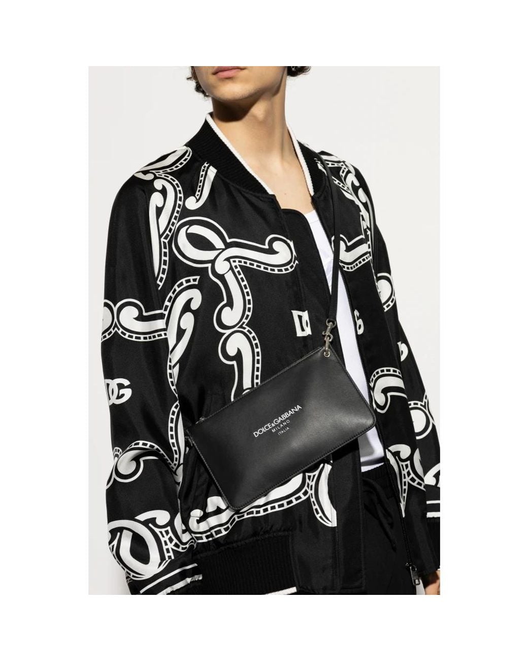 Dolce & Gabbana Black Cross Body Bags for men