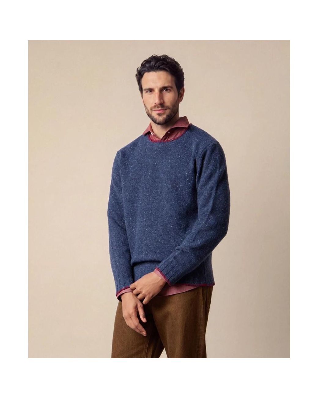 Brooks Brothers Blue Round-Neck Knitwear for men