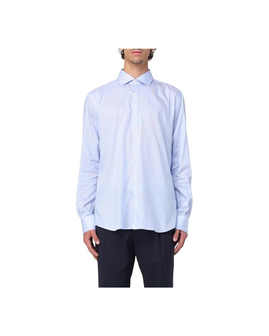 Brooksfield Blue Formal Shirts for men