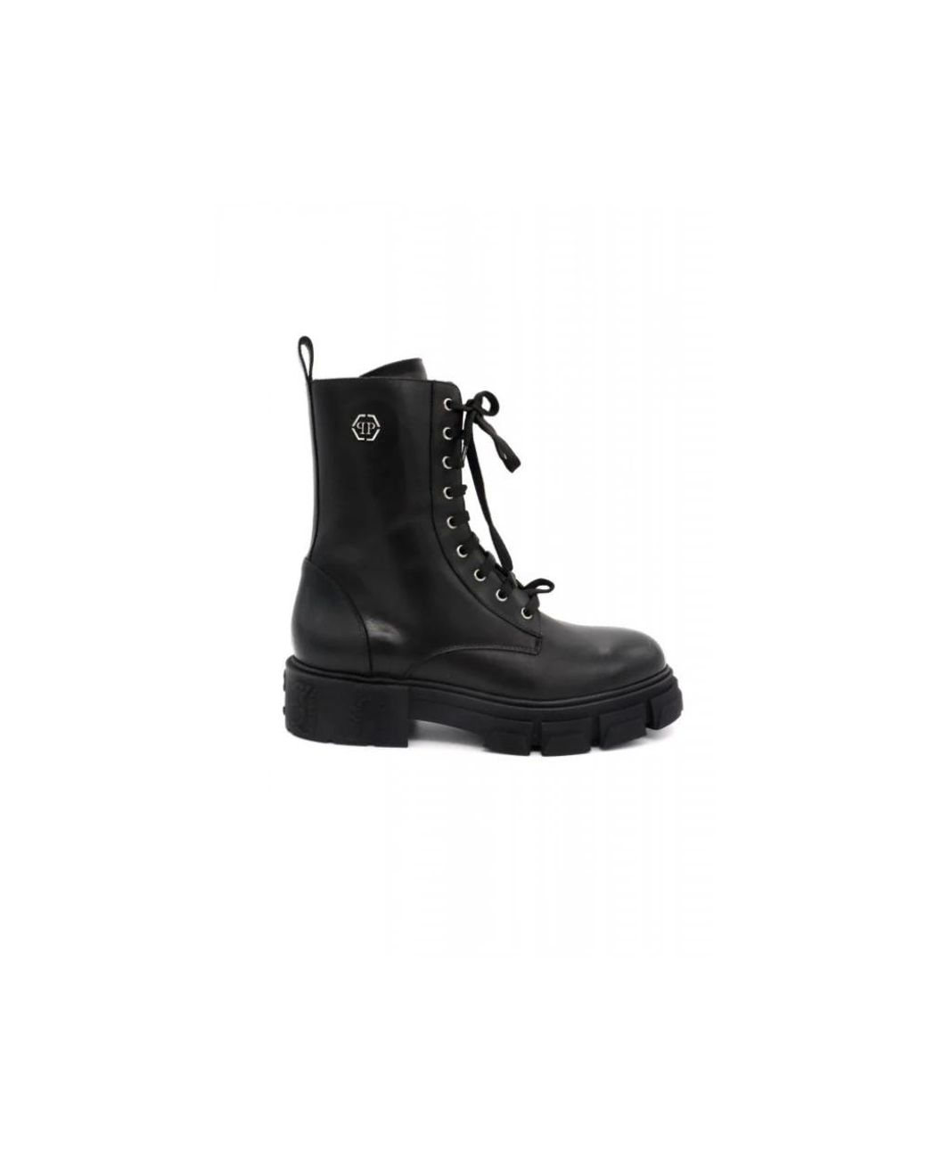 Philipp Plein Black Lace-Up Boots for men