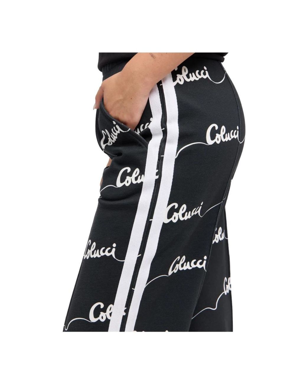 carlo colucci Gray Wide-Leg Sweatpants