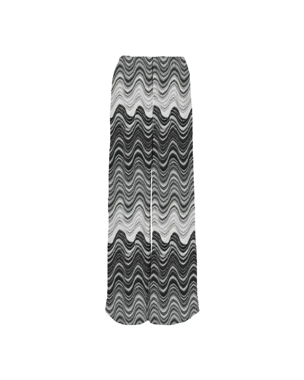 Mc2 Saint Barth Gray Wide Trousers