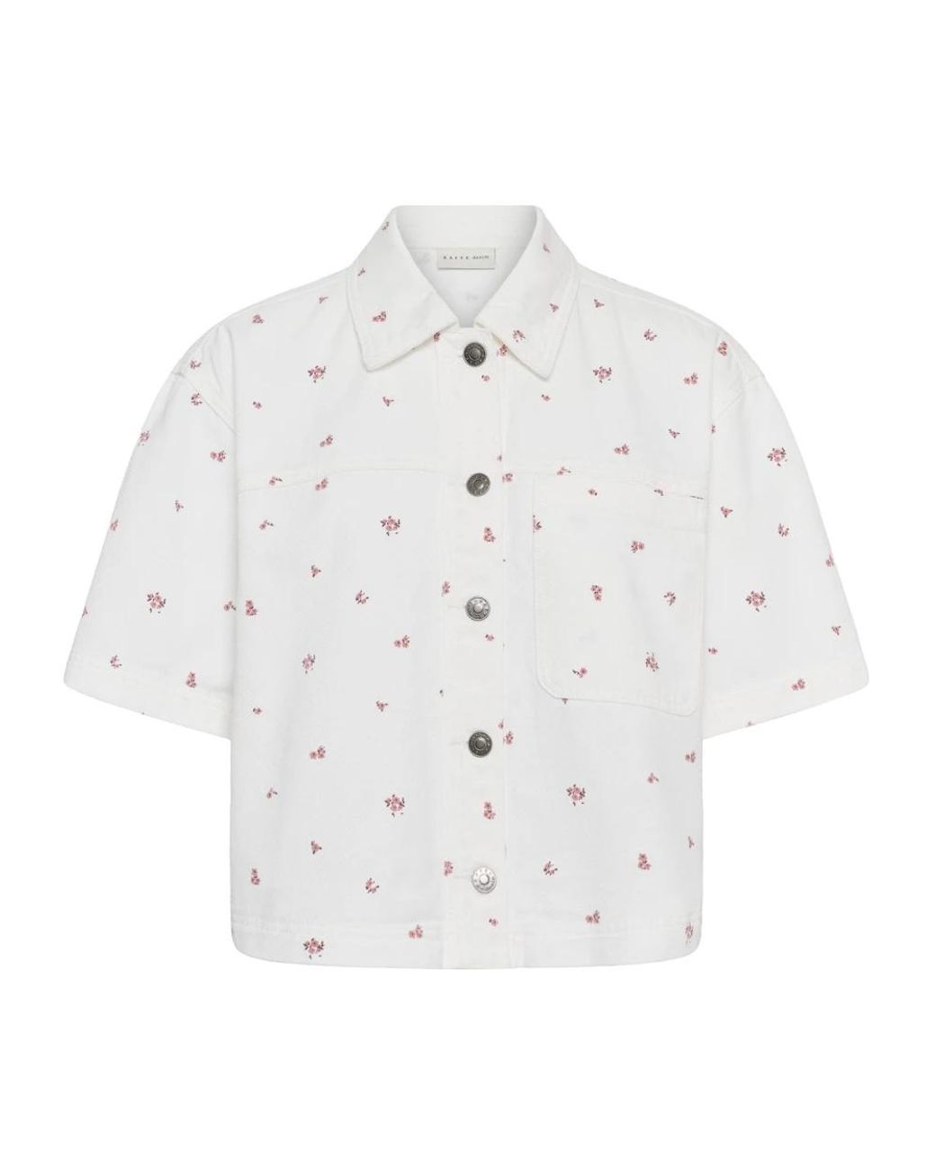 Kaffe Kcflorina Shirt in het White