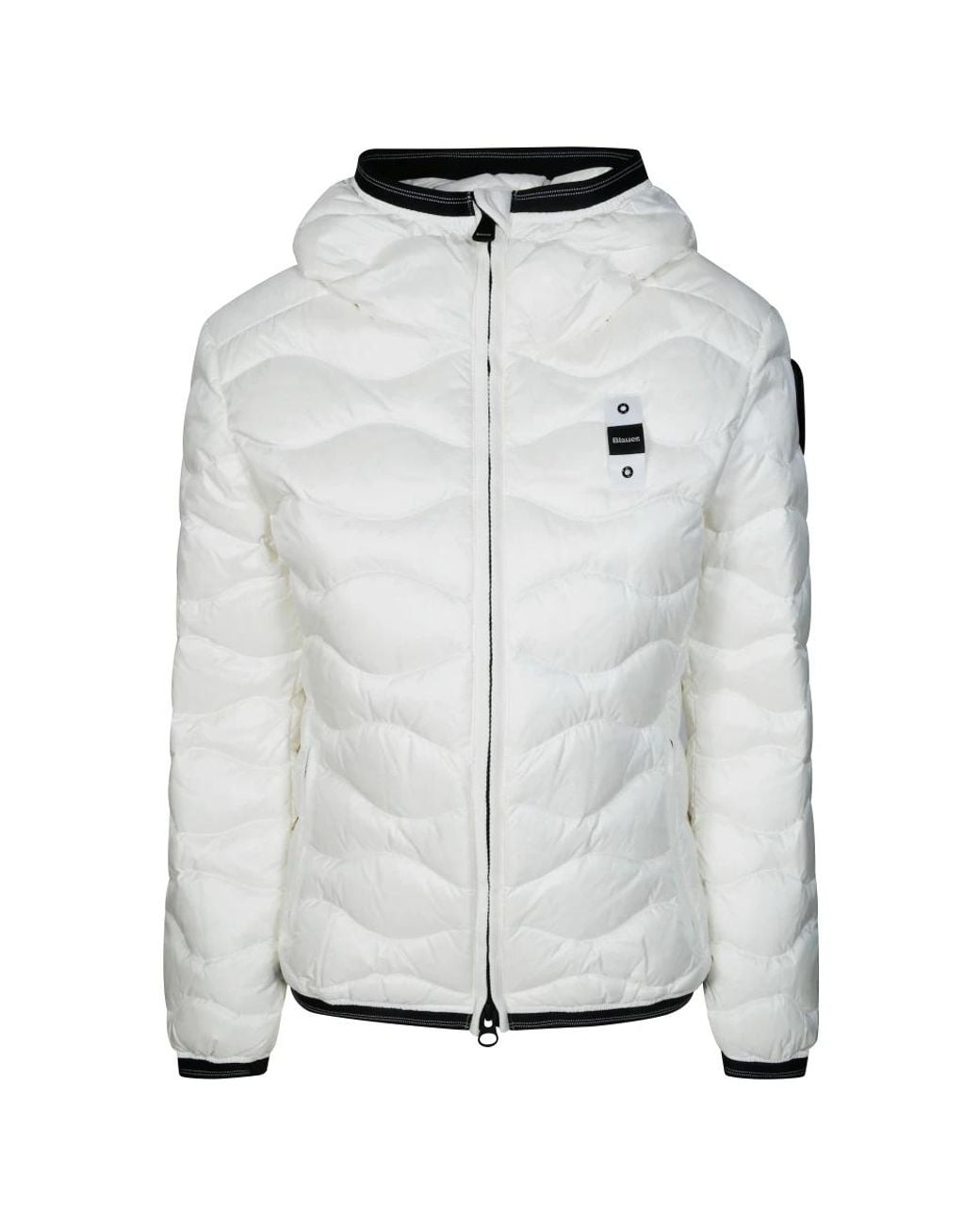 Blauer Jassen ,Wit ,Nylon Camelia Giubbotto in het Gray