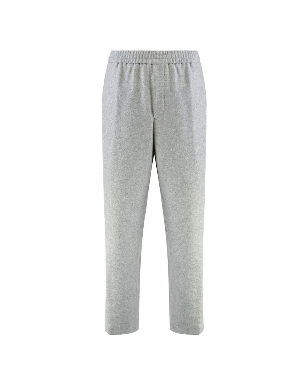 Boss Gray Straight Trousers for men