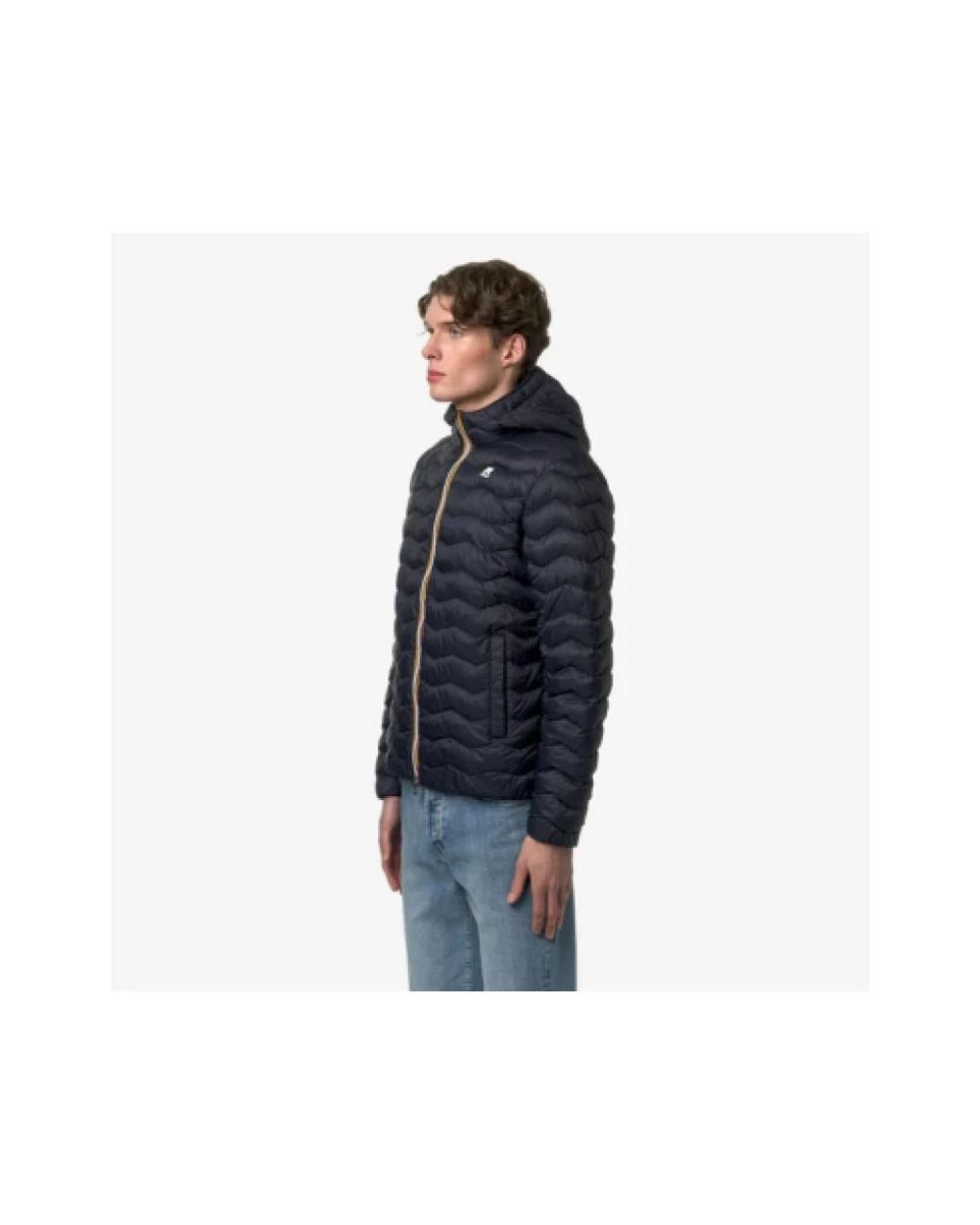 K-Way Blue Winter Jackets for men