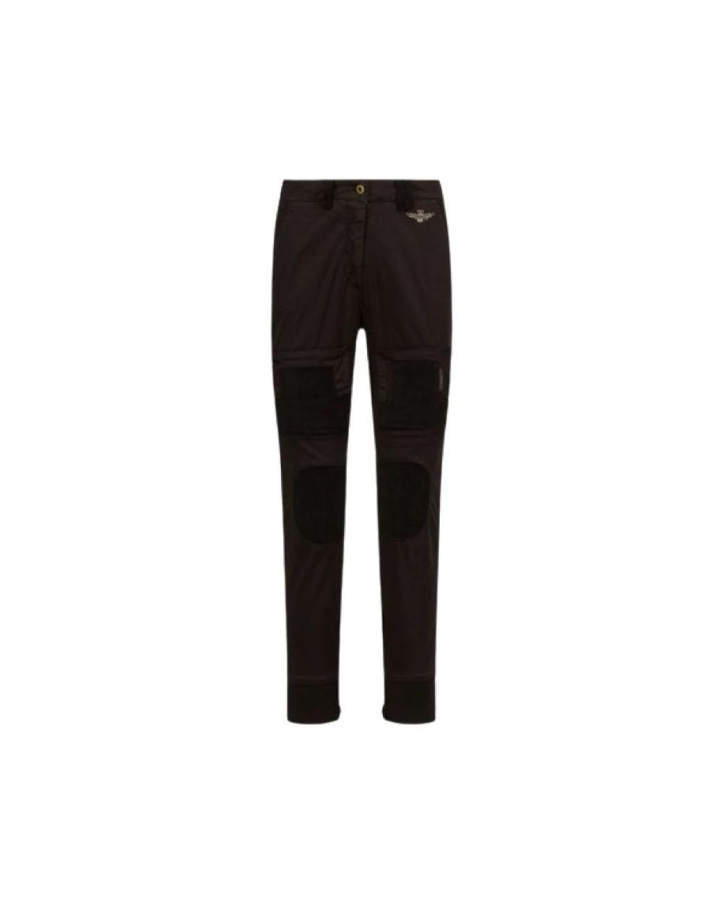 Aeronautica Militare Black Slim-Fit Trousers