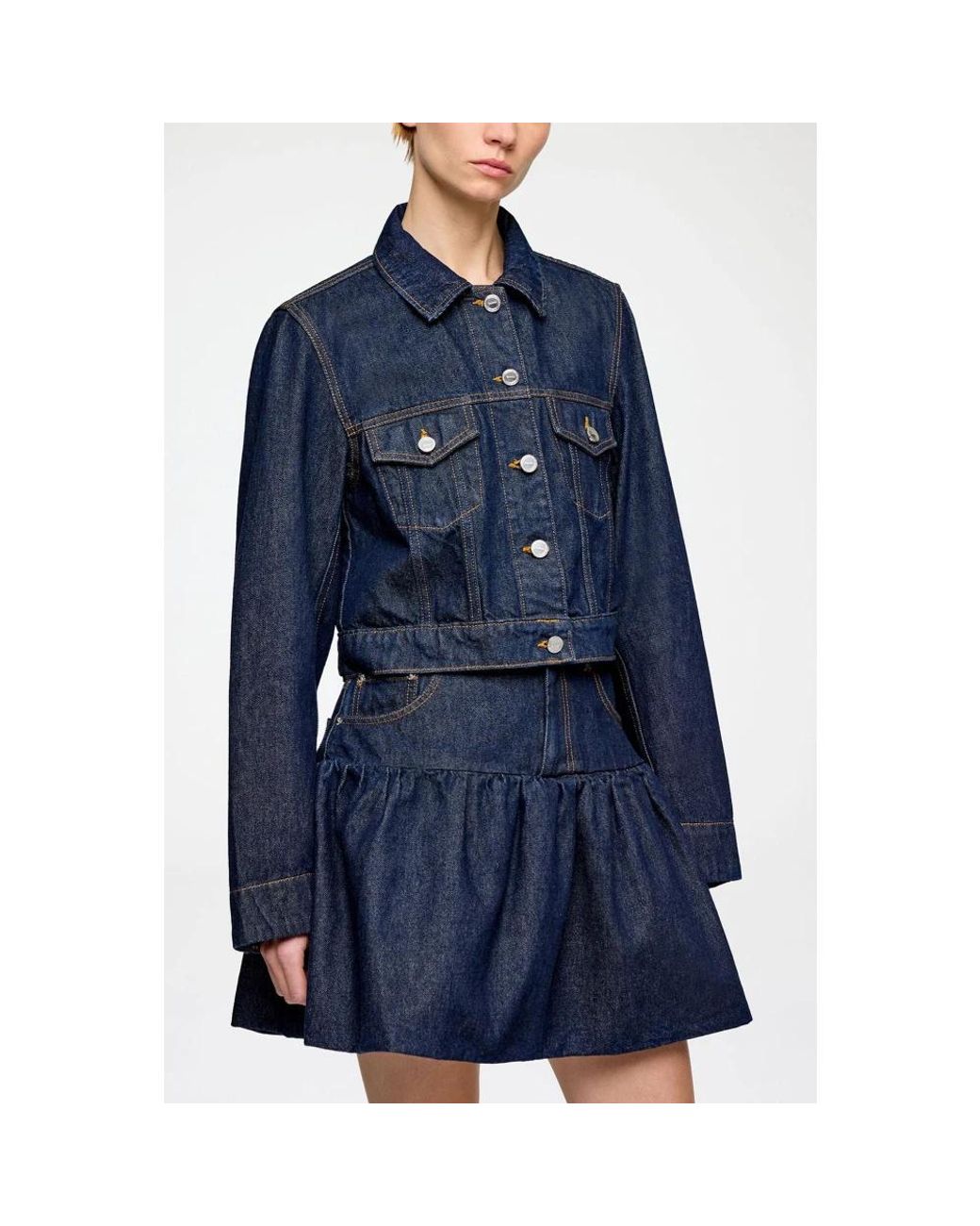 Ganni Blue Denim Jackets