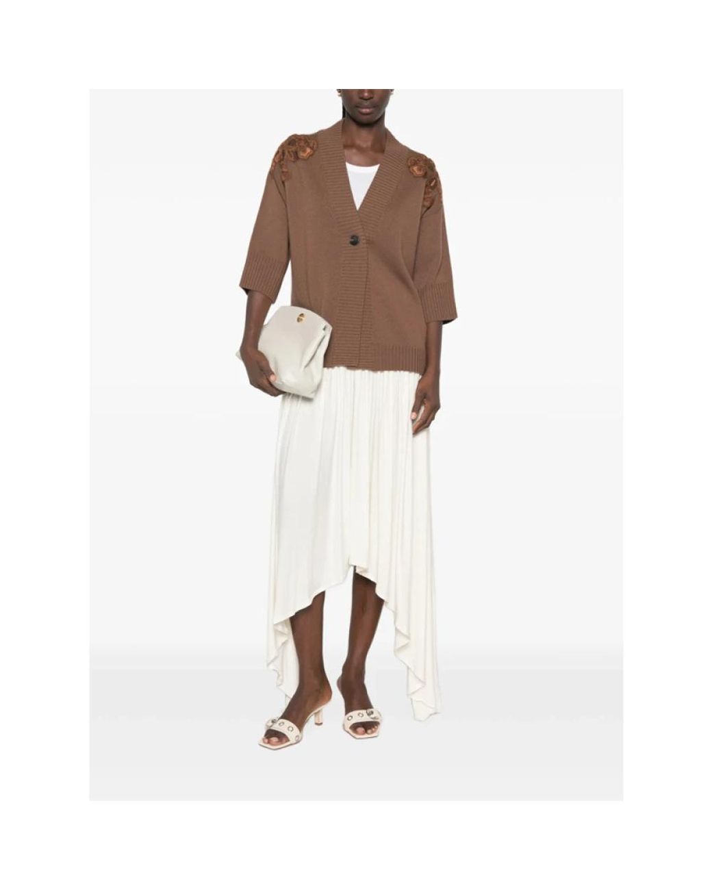 Ermanno Scervino Brown Cardigans