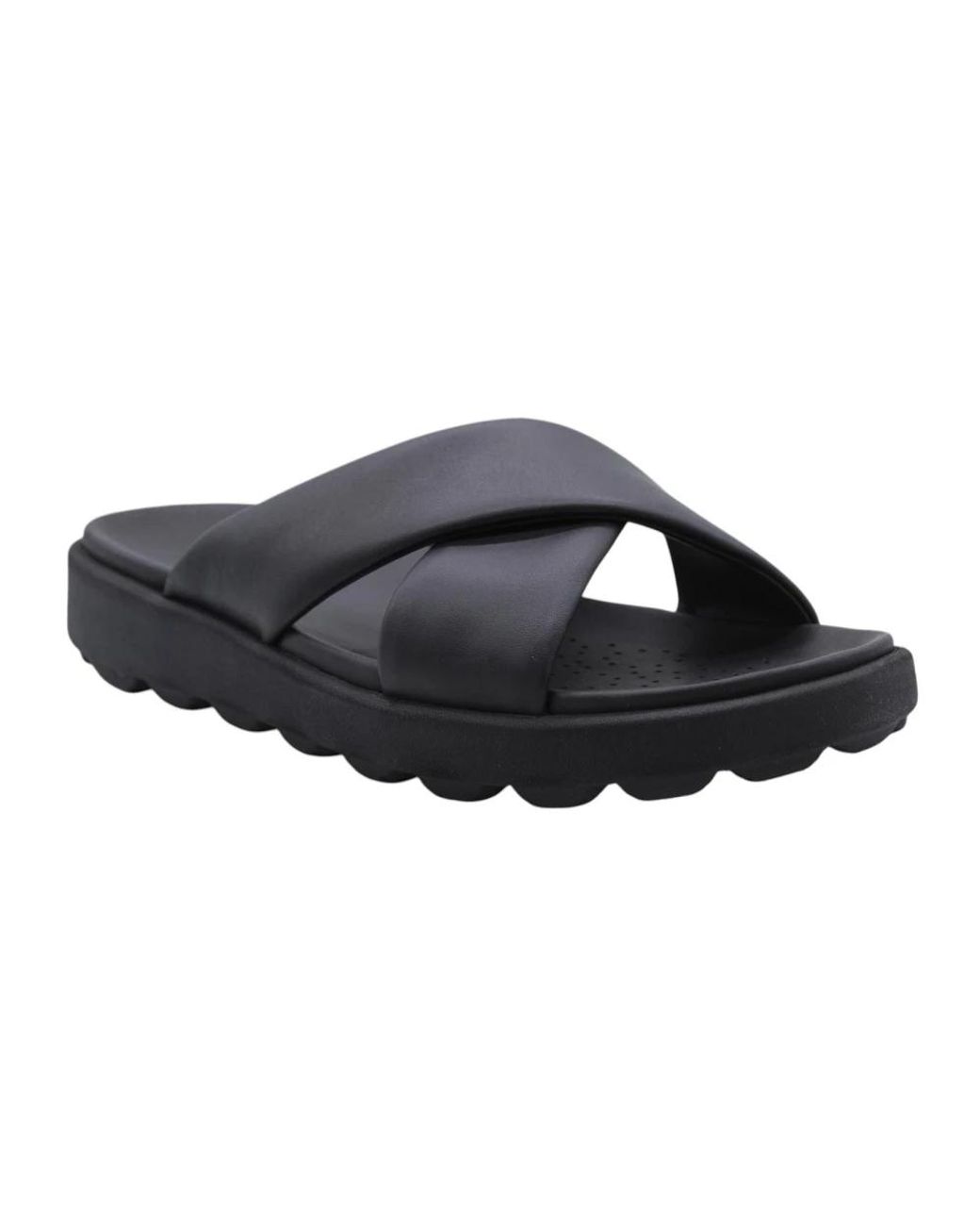 Geox Black Sliders for men