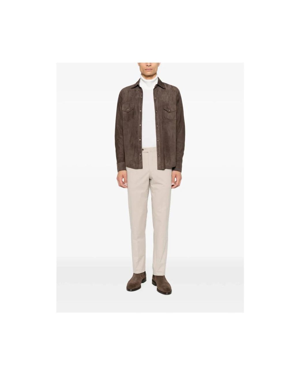 John Smedley White Turtlenecks for men