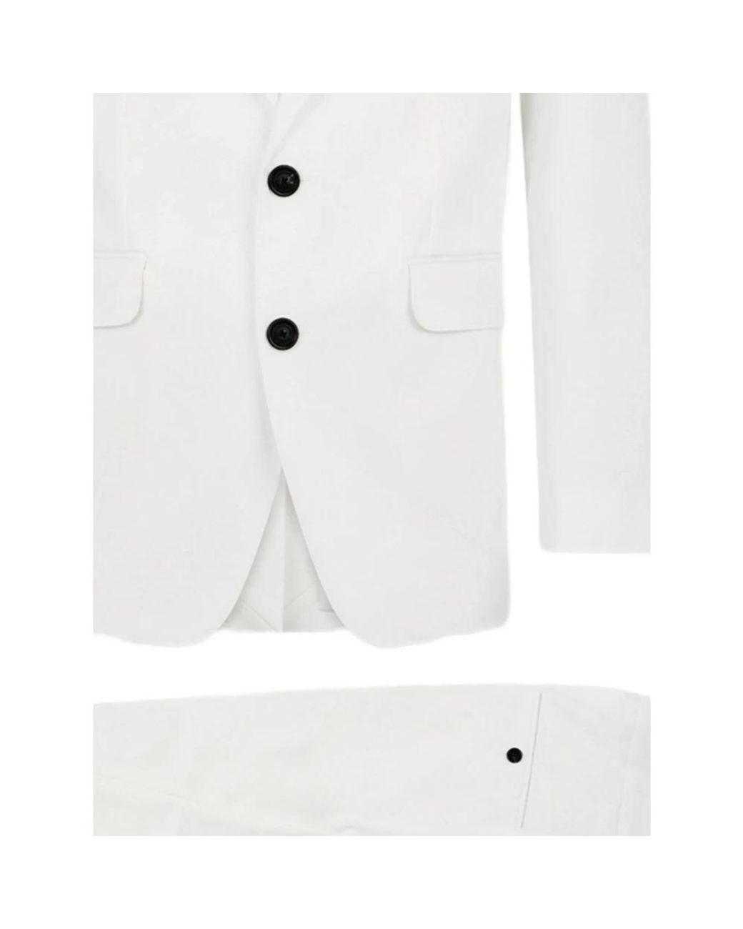 DSquared² White Single Breasted Suits for men